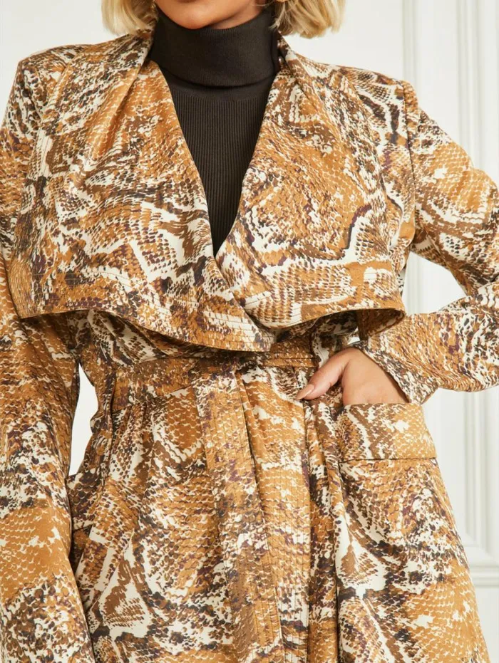 Women Hudson Snakeskin Printed CoverUp Secret Skin Print Marciano Jackets Women Hudson Snakeskin Printed CoverUp Secret Skin Print Marciano Jackets