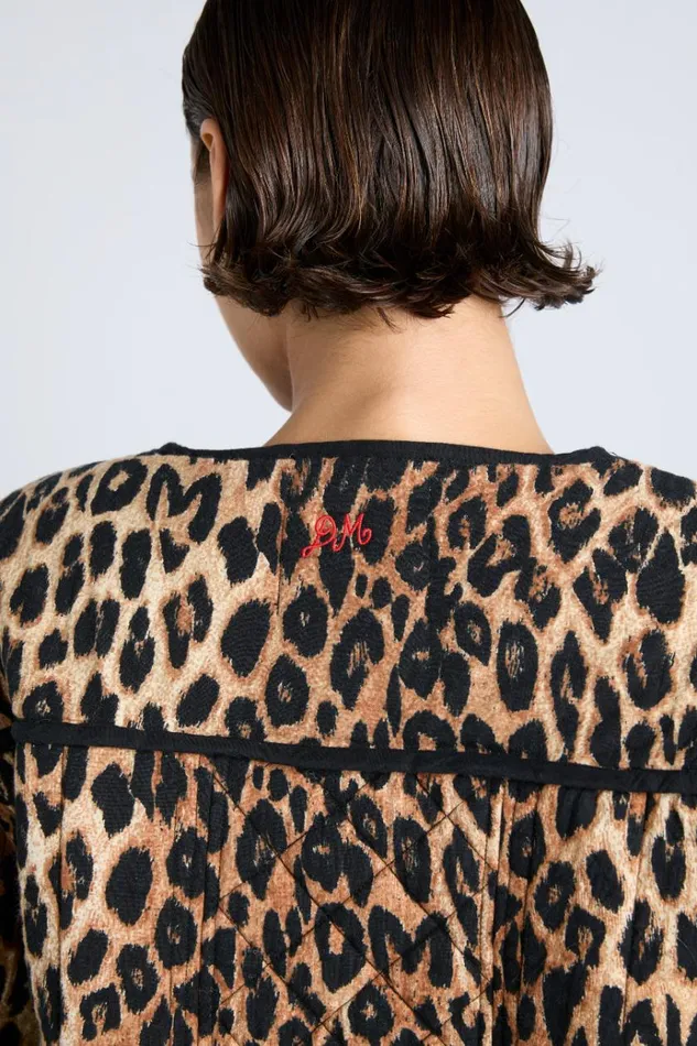 Women Jackets and Coats Damson Madder Macy Quilted Jacket 8211 Leopard