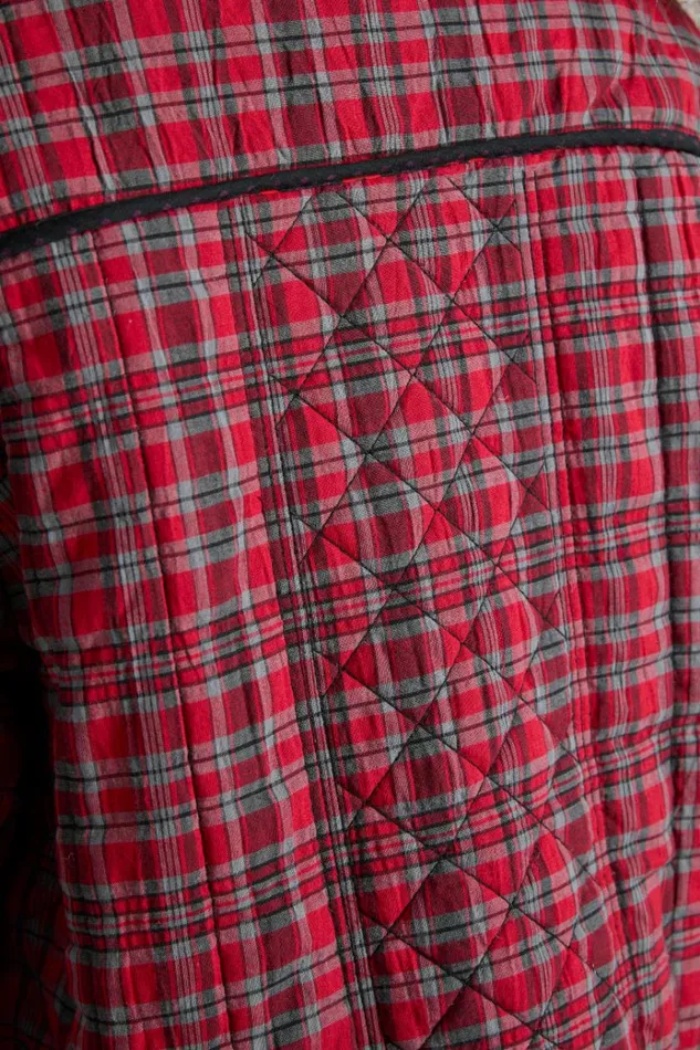 Women Jackets and Coats Damson Madder Macy Quilted Jacket 8211 Red Check