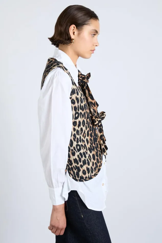 Women Jackets and Coats Damson Madder Tilly Gilet 8211 Leopard