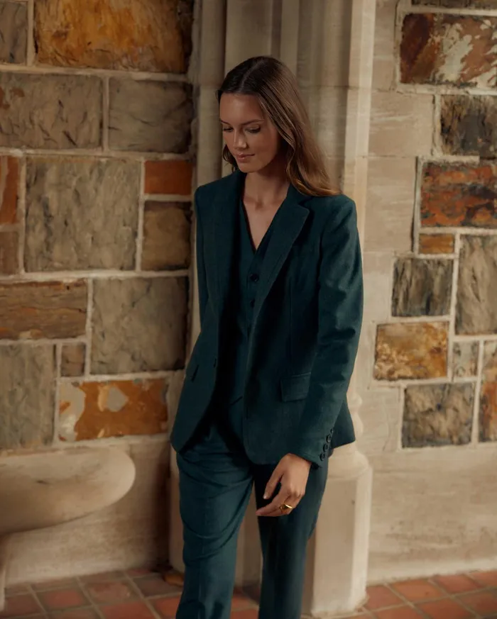Women Jackets and Outerwear Billy Reid Banded Blazer Greygreen