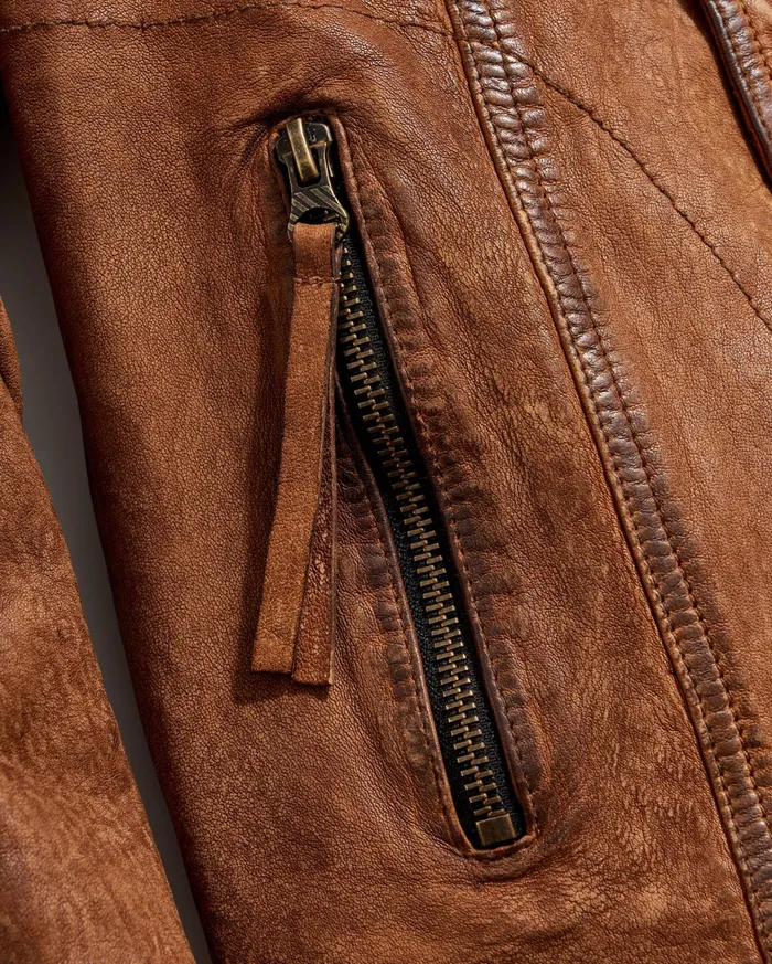 Women Jackets and Outerwear Billy Reid Biker Jacket Brown