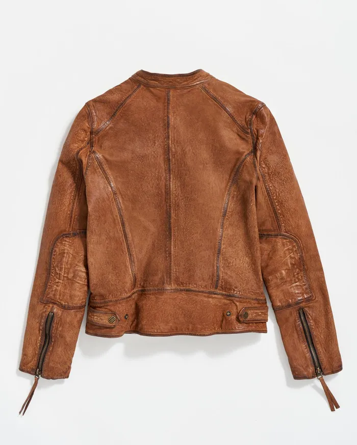 Women Jackets and Outerwear Billy Reid Biker Jacket Brown