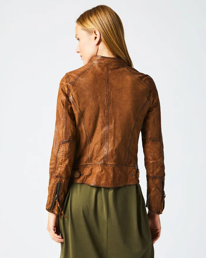Women Jackets and Outerwear Billy Reid Biker Jacket Brown