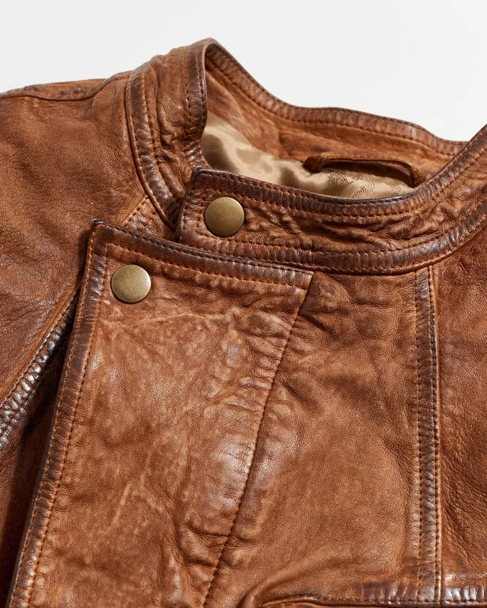 Women Jackets and Outerwear Billy Reid Biker Jacket Brown