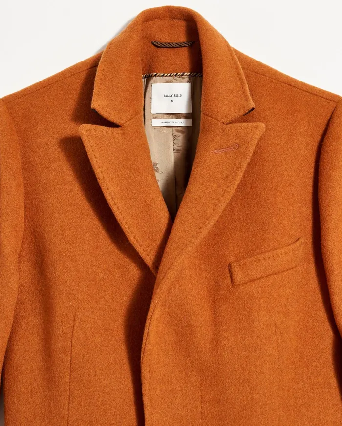 Women Jackets and Outerwear Billy Reid Peak Lapel Crombie Gingerbread