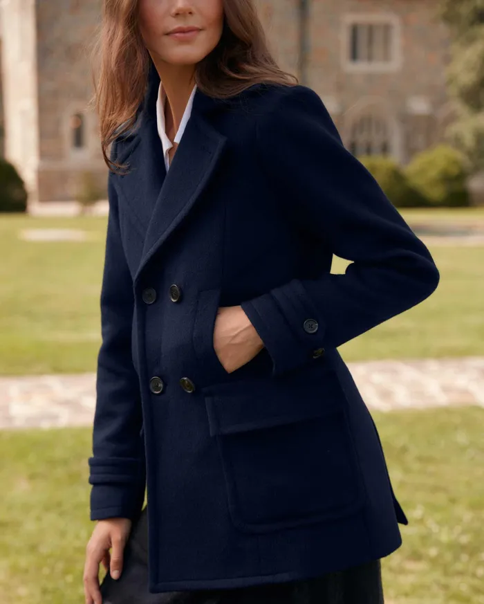 Women Jackets and Outerwear Billy Reid Women039s Bond Peacoat Navytopaz