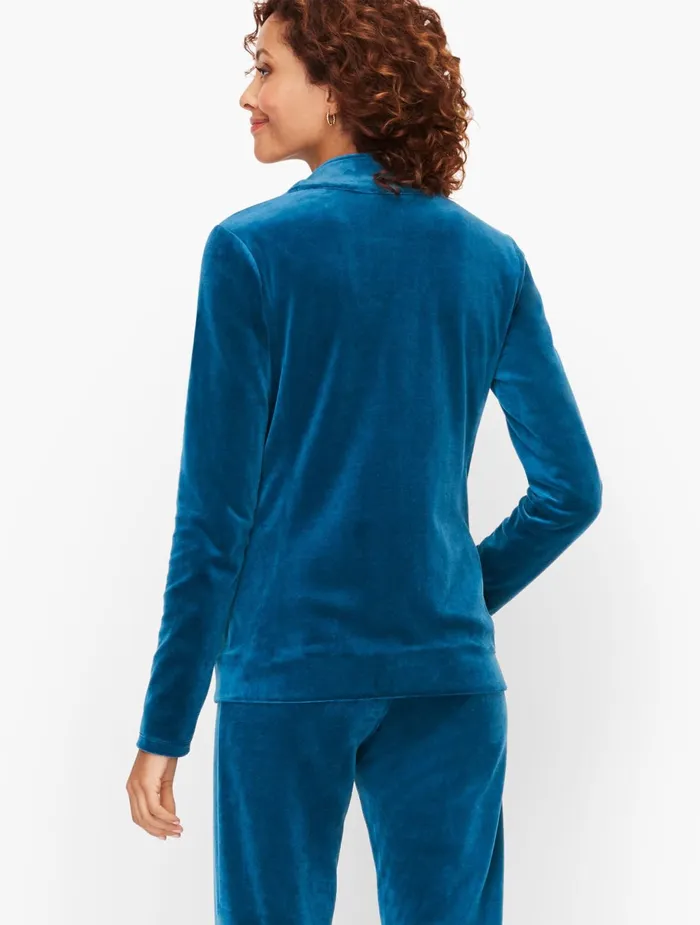 Women Jackets And Blazers Talbots Luxe Velour Jacket