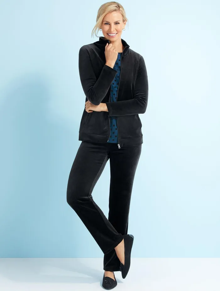 Women Jackets And Blazers Talbots Luxe Velour Jacket