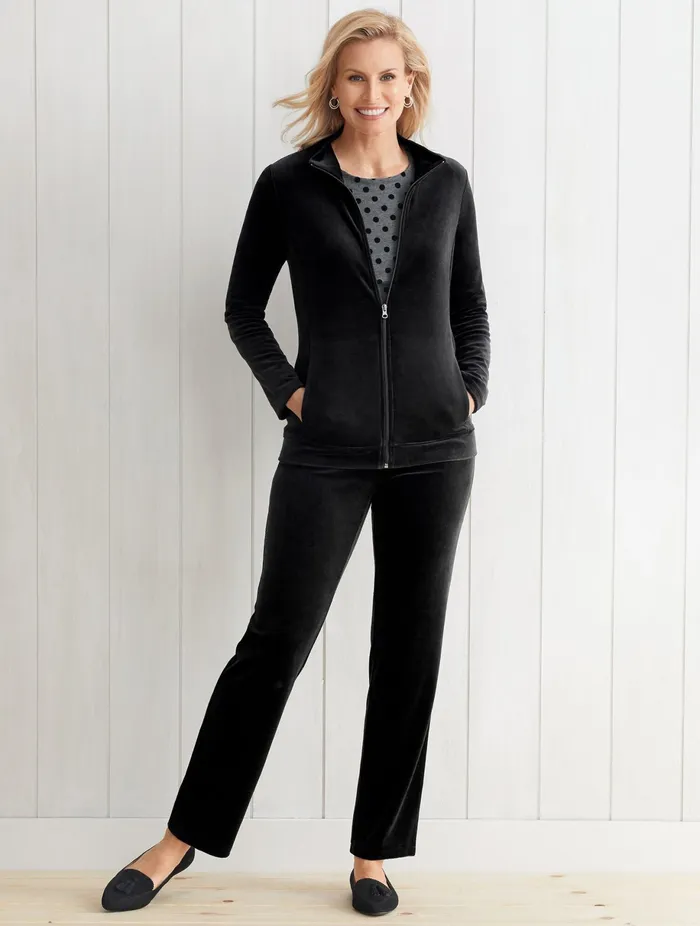 Women Jackets And Blazers Talbots Luxe Velour Jacket