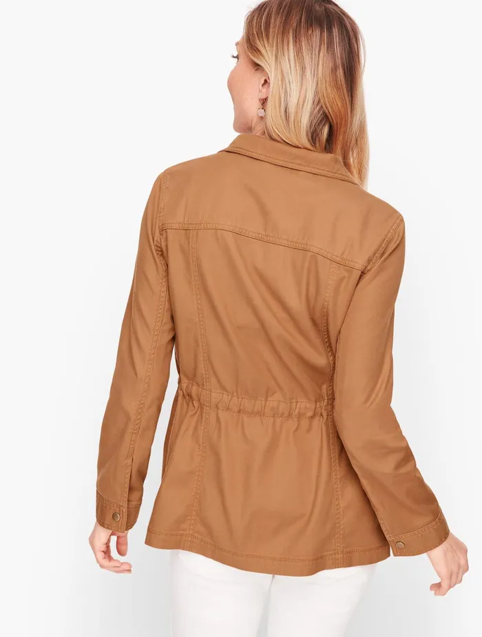 Women Jackets And Blazers Talbots Safari Jacket Rhubarb