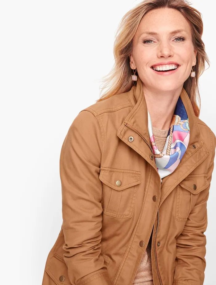 Women Jackets And Blazers Talbots Safari Jacket Rhubarb