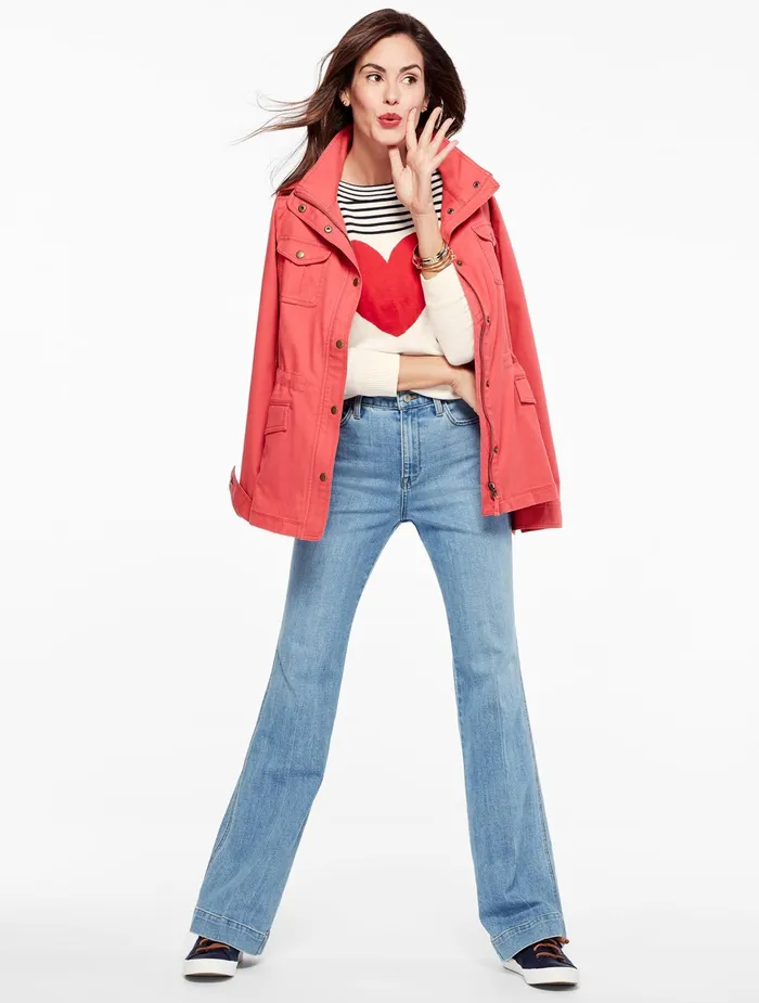 Women Jackets And Blazers Talbots Safari Jacket Rhubarb