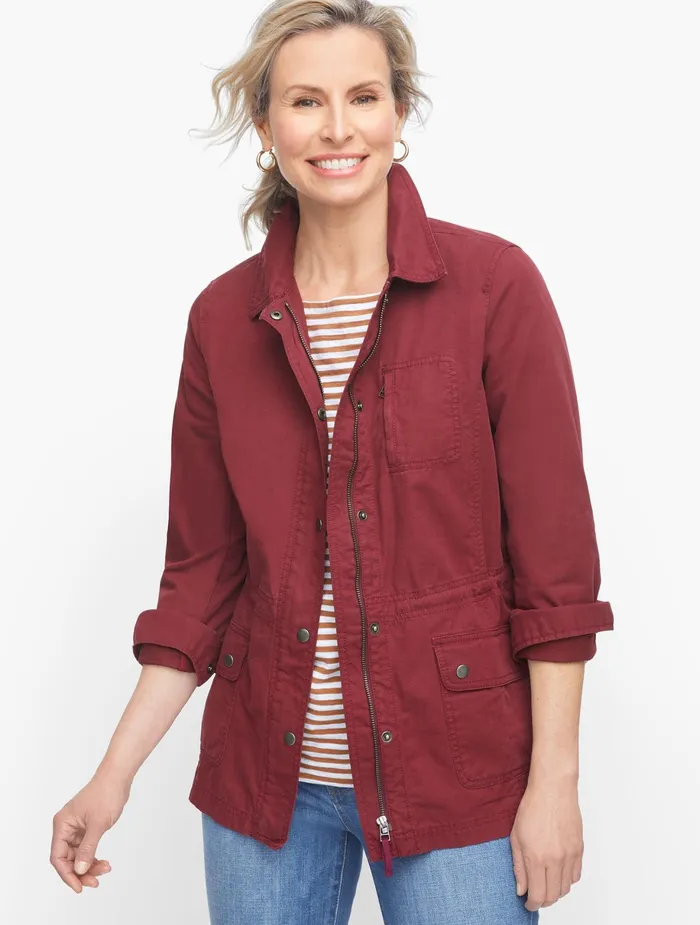 Women Jackets And Blazers Talbots Safari Jacket Shiraz
