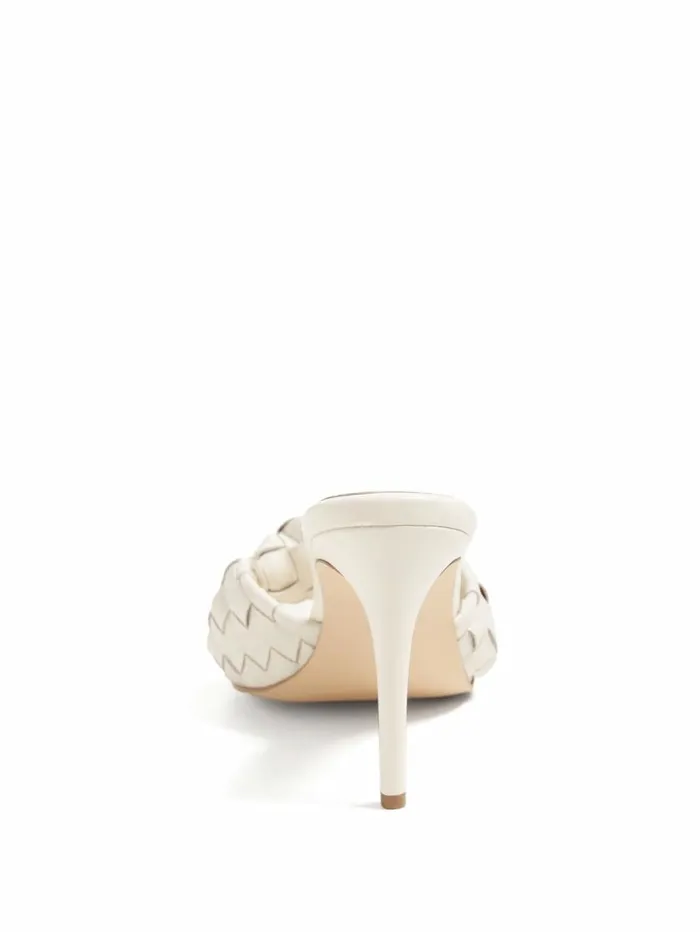 Women Janna Heeled Mule Ivory Marciano Shoes Women Janna Heeled Mule Ivory Marciano Shoes