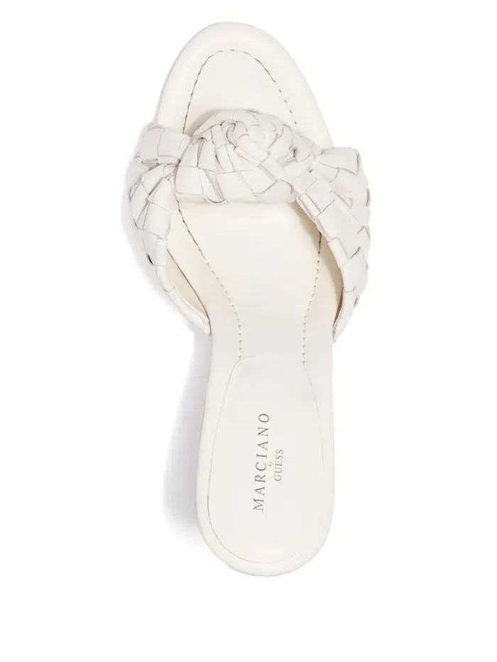 Women Janna Heeled Mule Ivory Marciano Shoes Women Janna Heeled Mule Ivory Marciano Shoes