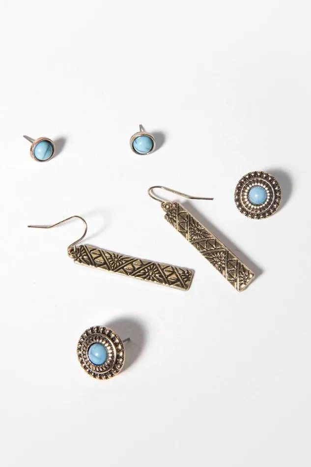 Women Jewellery Cupshe Gossip Boho Geometric Print Earrings Multicolor