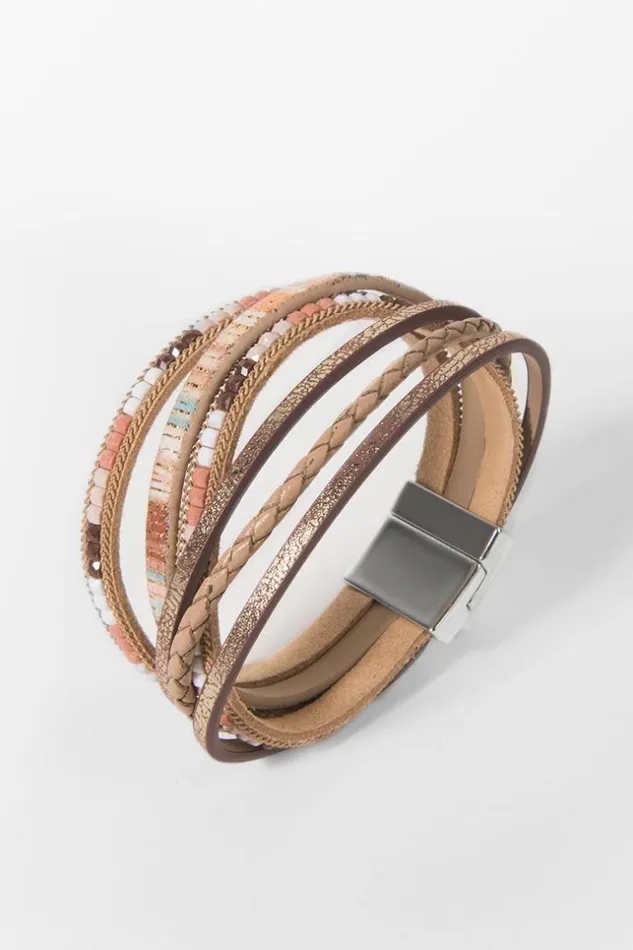 Women Jewellery Cupshe Gossip Boho Stripe Bracelet Multicolor