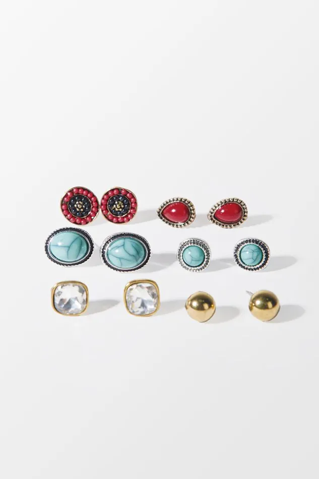 Women Jewellery Cupshe Katerina Geometric Alloy Tophus Earring Multicolor