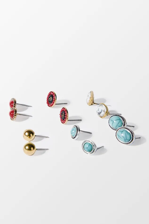 Women Jewellery Cupshe Katerina Geometric Alloy Tophus Earring Multicolor