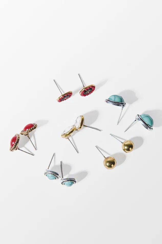 Women Jewellery Cupshe Katerina Geometric Alloy Tophus Earring Multicolor
