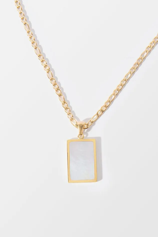Women Jewellery Cupshe Pinky Promise Geometric Shell Necklace Multicolor