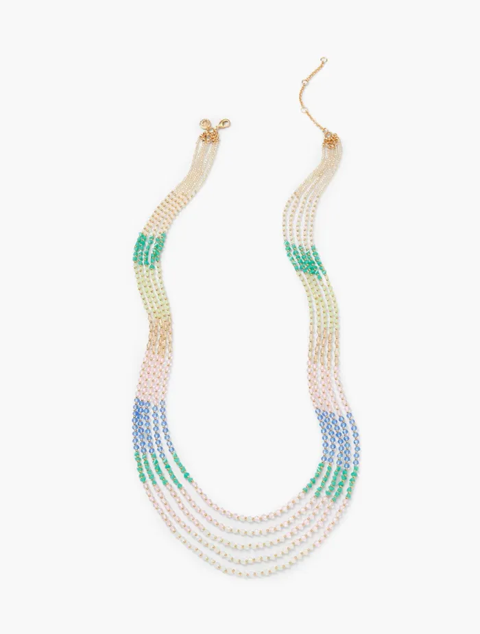 Women Jewelry Talbots Beadkeeper Multistrand Necklace Florida Keys Multi