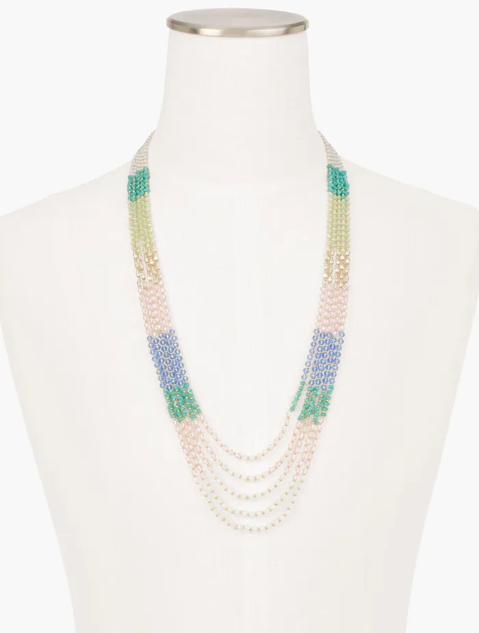 Women Jewelry Talbots Beadkeeper Multistrand Necklace Florida Keys Multi