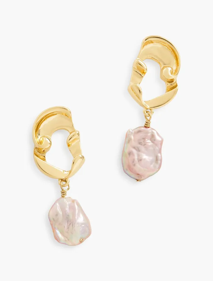 Women Jewelry Talbots Freshwater Pearl Drop Earrings Pearl Multi