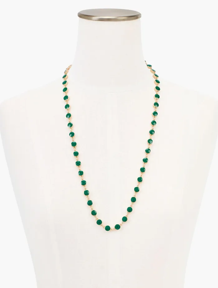 Women Jewelry Talbots Reversible Mini Dot Necklace Paradise Greenmulti