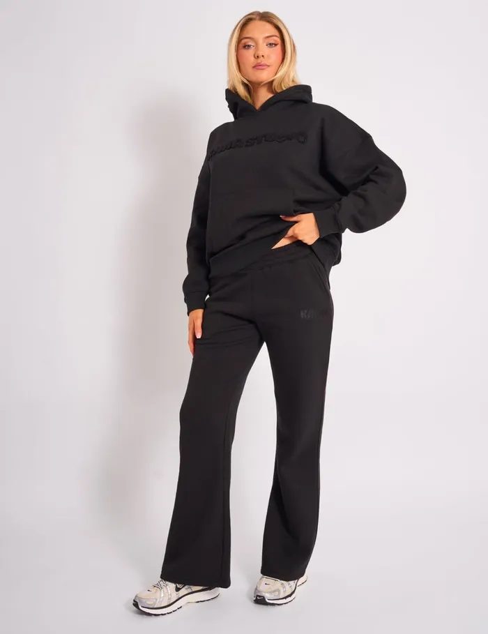 Women Kaiia Bubble Borg Wide Leg Sweat Pants Black Black Public Desire Jogger and Leggings Women Kaiia Bubble Borg Wide Leg Sweat Pants Black Black Public Desire Jogger and Leggings