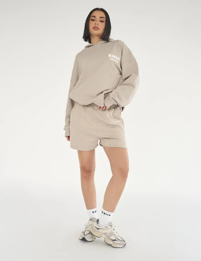 Women Kaiia Design Bubble Print Oversized Hoodie Stone Stone Public Desire View All Clothing