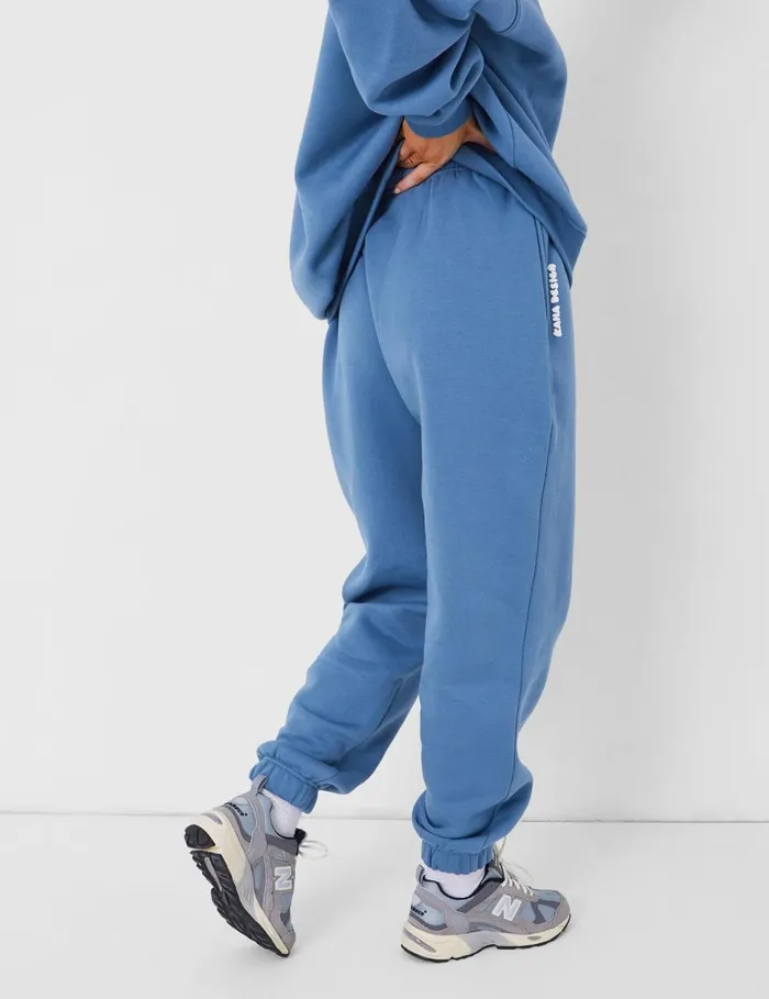 Women Kaiia Design Relaxed Fit Cuffed Jogger Coord Denim Blue Blue Public Desire Two Piece Sets