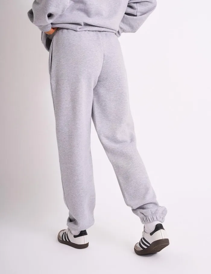 Women Kaiia Embossed Logo Cuffed Joggers Grey Marl Marl Public Desire Jogger and Leggings