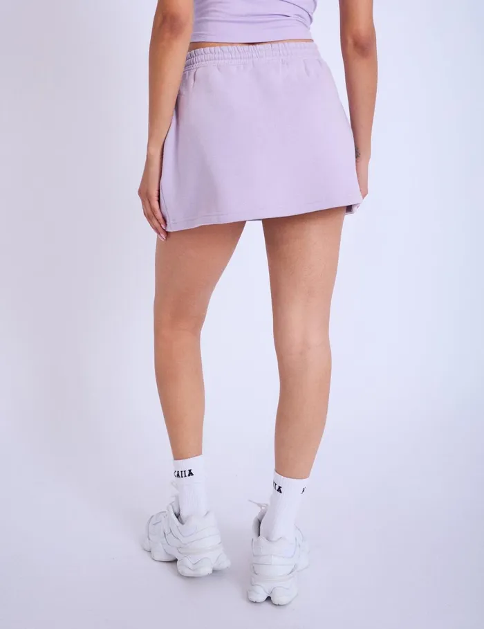 Women Kaiia Logo Mini Sweat Skirt Lilac Purple Public Desire Skirts