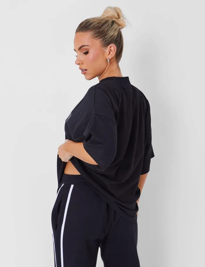 Women Kaiia Oversized Tshirt In Black Black Public Desire Tops