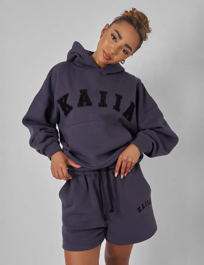 Women Kaiia Relaxed Sweat Short Dark Grey Grey Public Desire Shorts