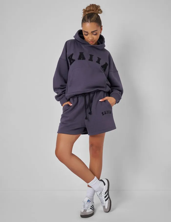 Women Kaiia Relaxed Sweat Short Dark Grey Grey Public Desire Shorts