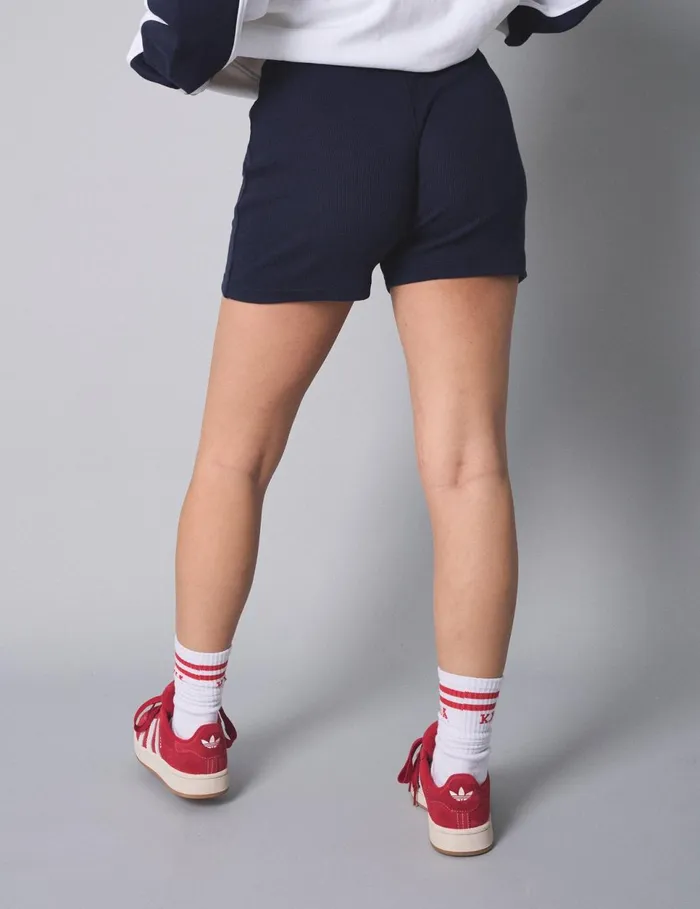 Women Kaiia Ribbed Cycle Short Navy Navy Public Desire Shorts