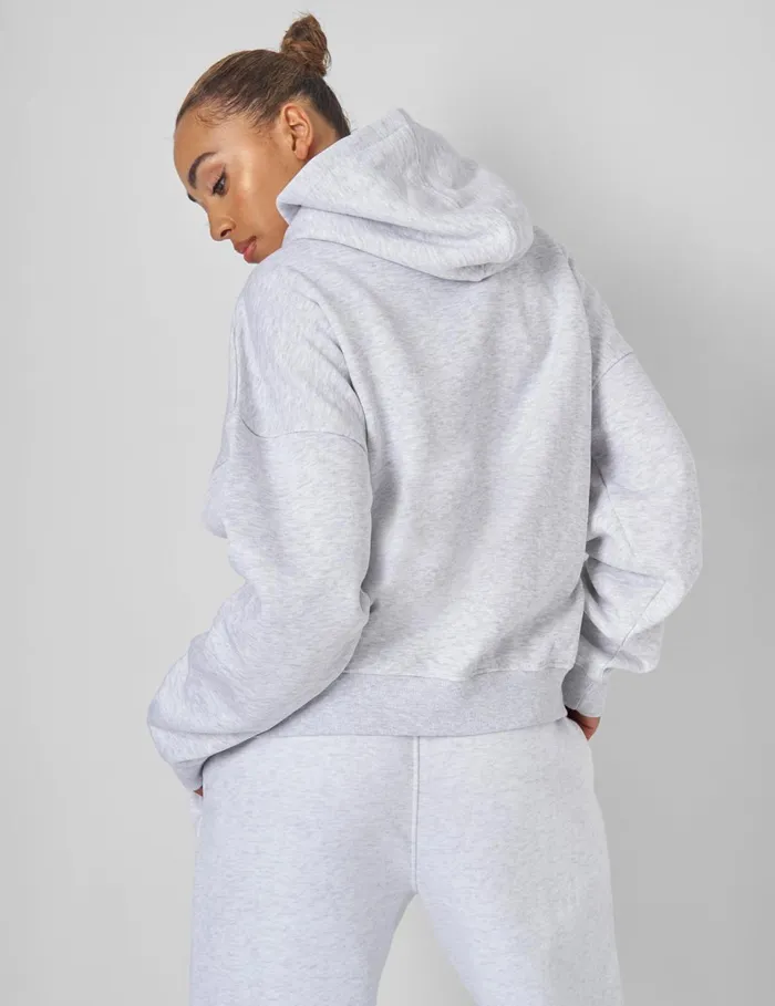 Women Kaiia Sport Oversized Hoodie Oatmeal Marl US Grey Public Desire Sweatshirt and Hoodies