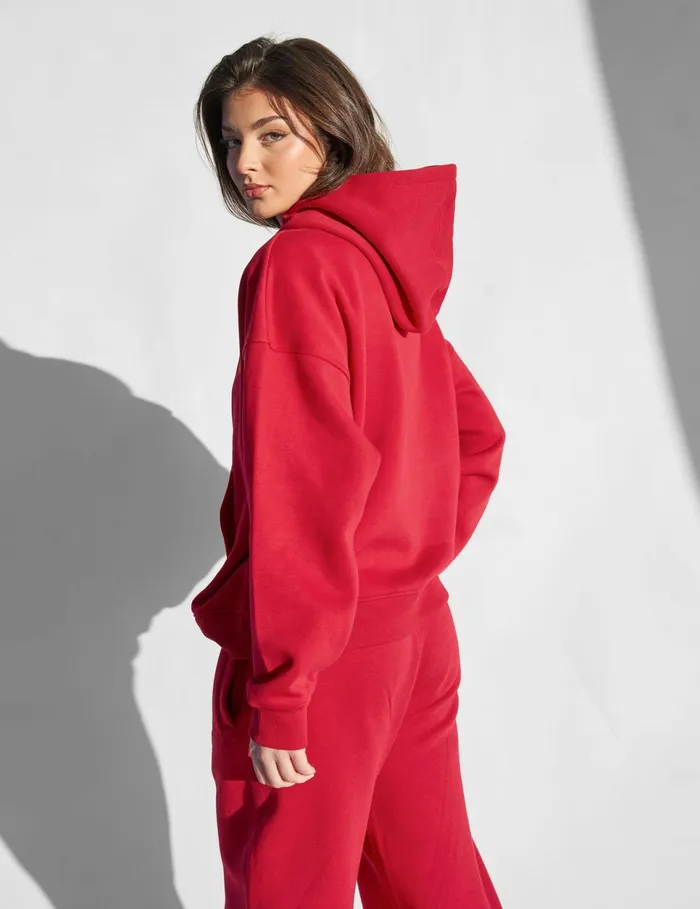 Women Kaiia Studio Oversized Hoodie Red Red Public Desire Sweatshirt and Hoodies