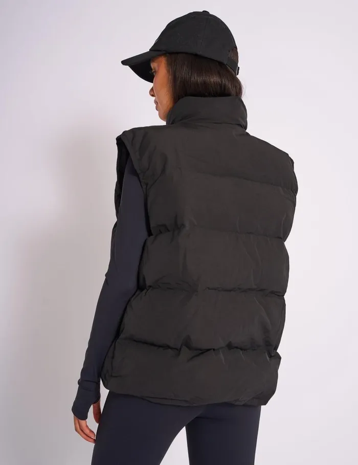 Women Kaiia Studio Padded Gilet Black Black Public Desire Outerwear and Jackets