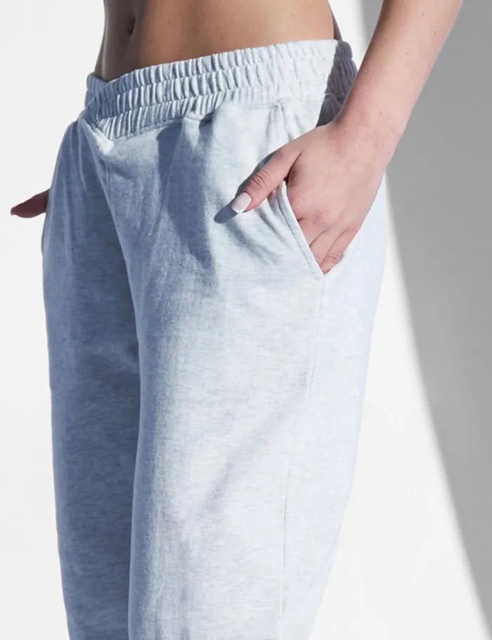 Women Kaiia V Waistband Jogger Grey Marl Grey Public Desire Jogger and Leggings