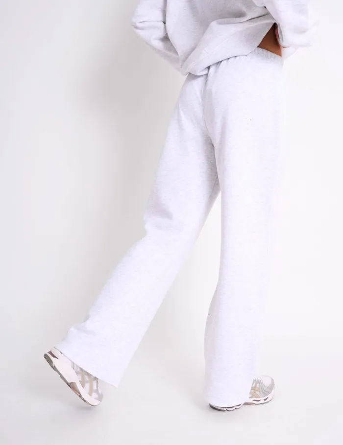 Women Kaiia Wide Leg Joggers Light Grey Marl and RedPink Redpink Public Desire Jogger and Leggings