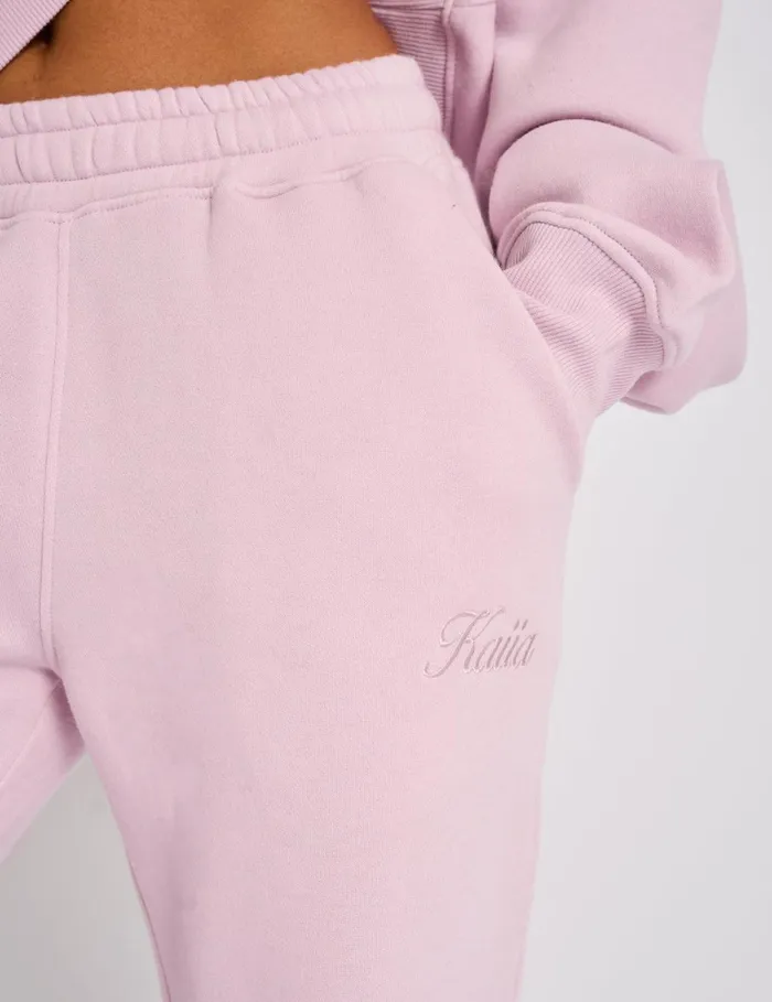 Women Kaiia Wide Leg Sweat Pants Pink Chai Pink Public Desire Tailoring