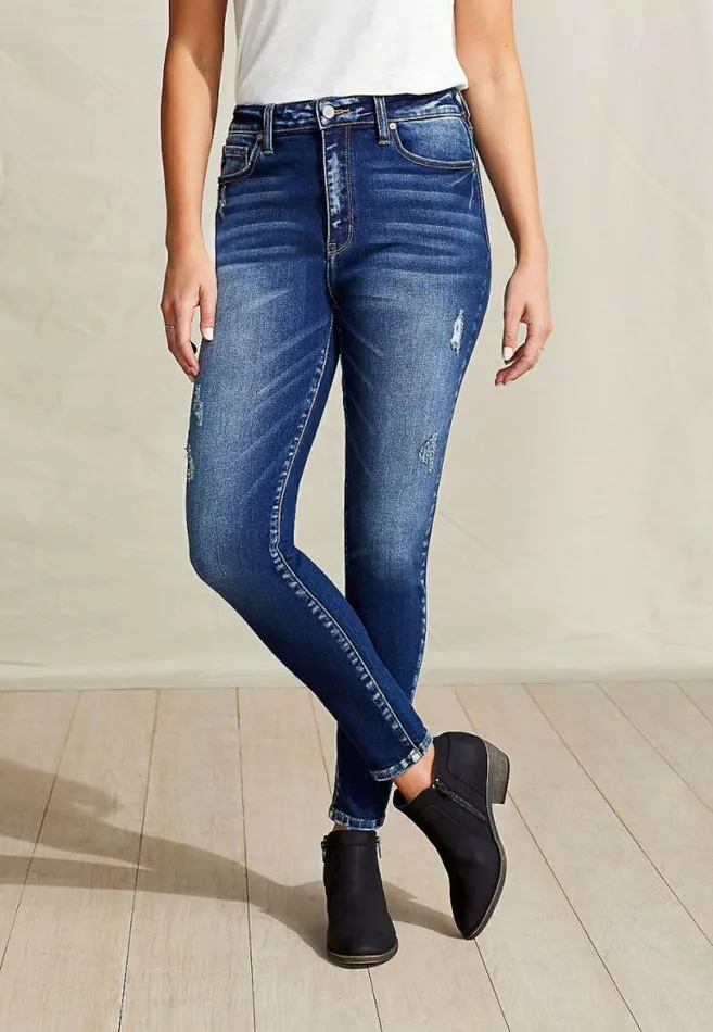 Women Kancan High Rise Dark Wash Skinny Jean Maurices Jeans