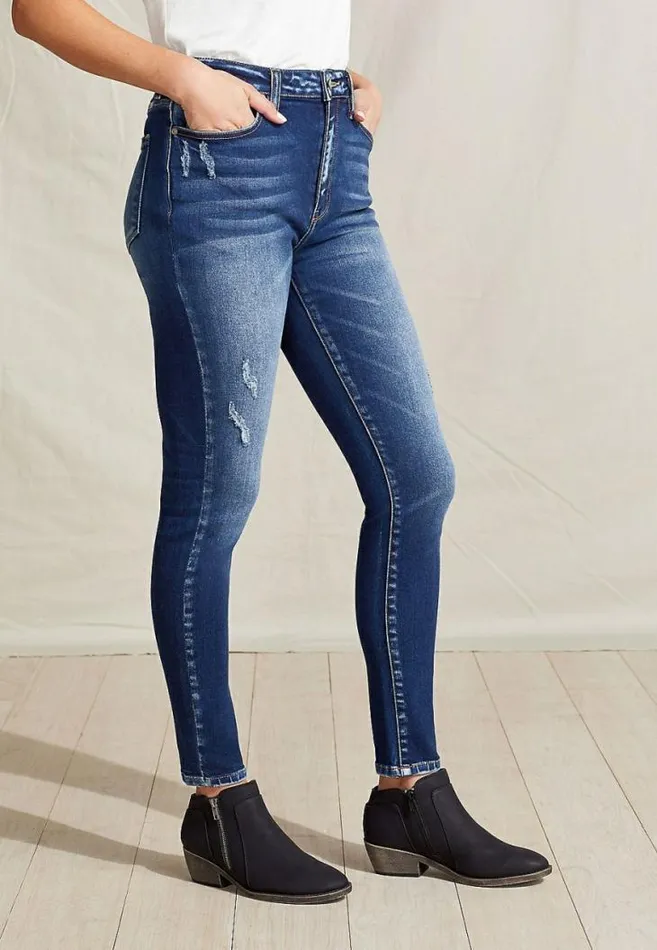 Women Kancan High Rise Dark Wash Skinny Jean Maurices Jeans