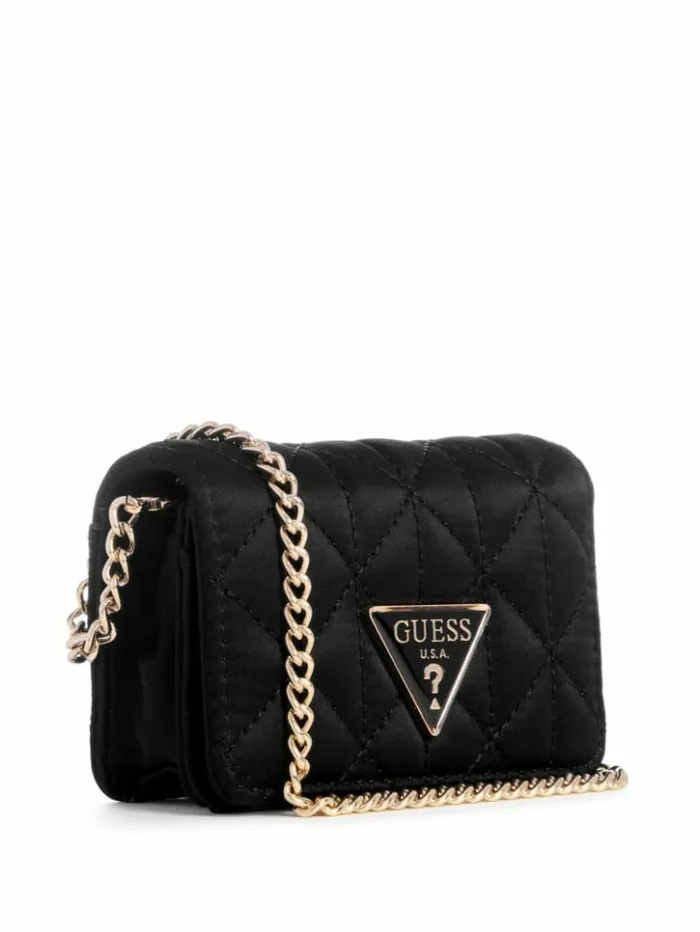 WomenKids GUESS Handbags Velina Micro Mini Bag Black