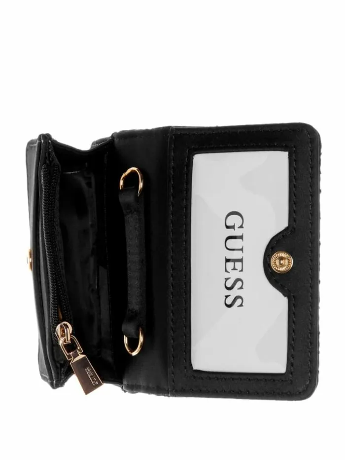 WomenKids GUESS Handbags Velina Micro Mini Bag Black