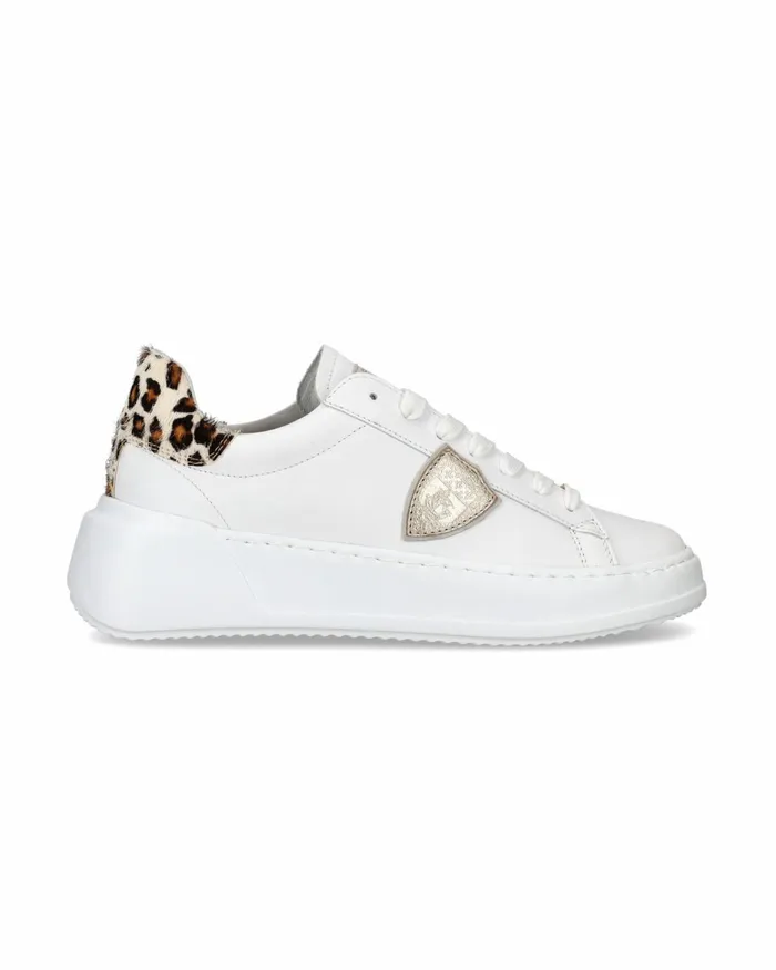 WomenKids Tres Temple Sneakers WhiteBeige Shoes Philippe Model Paris Casual